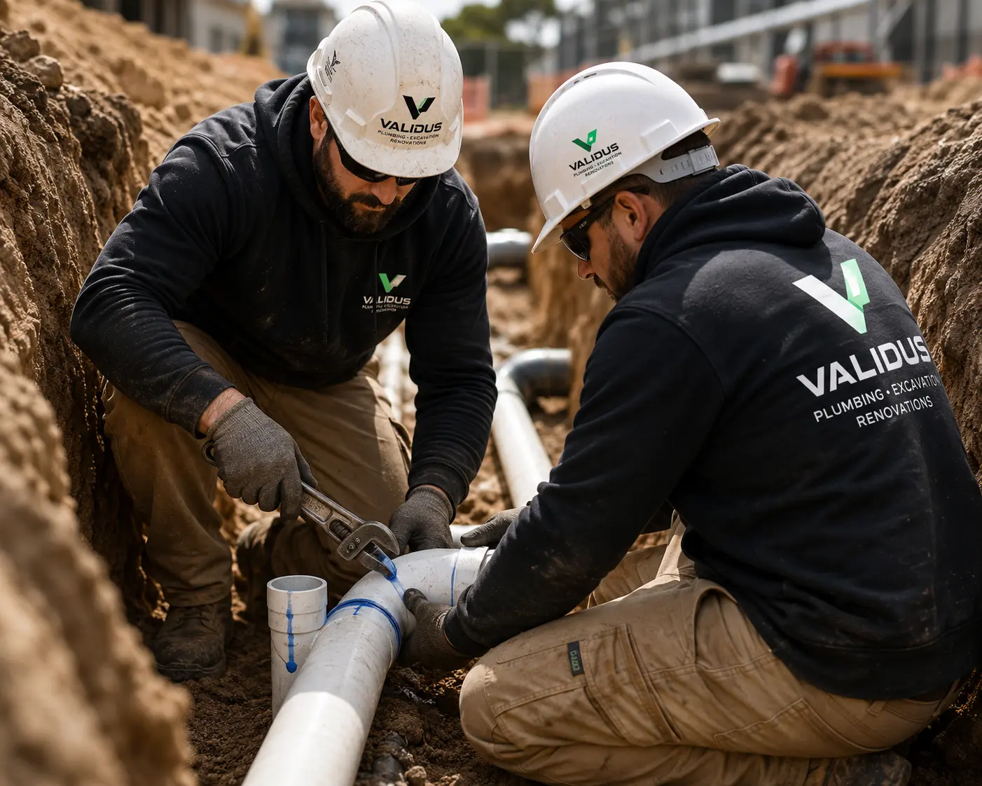 Validus Plumbing construction work